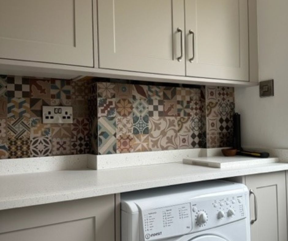 Minerva worktops with copper flecks